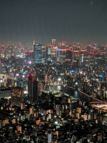 東京のホテルからの夜景